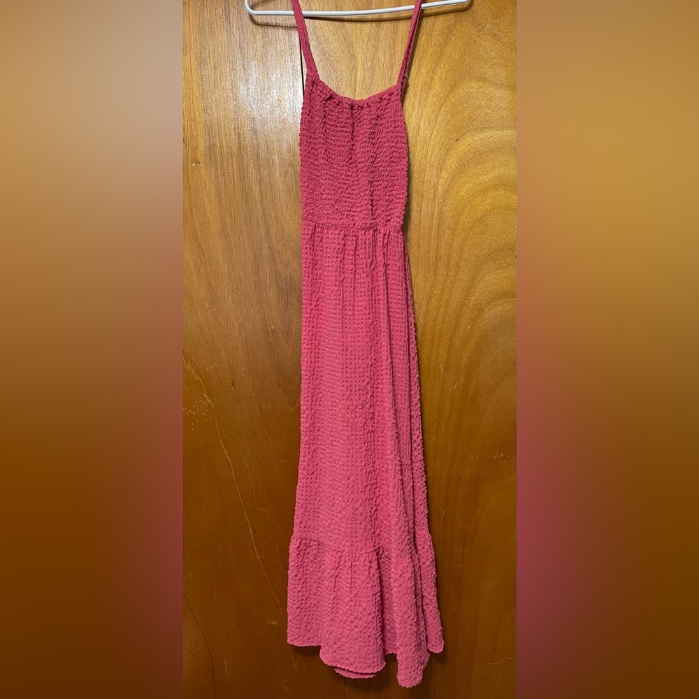Maxi Pink Spaghetti Strap Dress